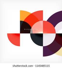 Modern circle abstract background. Vector illustration