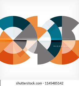 Modern circle abstract background. Vector illustration