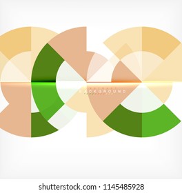 Modern circle abstract background. Vector illustration