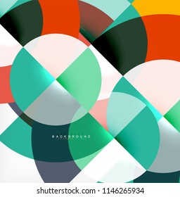 Fondo abstracto de círculo moderno. Ilustración del vector