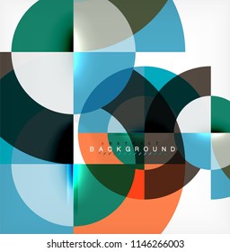 Modern circle abstract background. Vector illustration