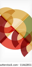 Modern circle abstract background. Vector illustration