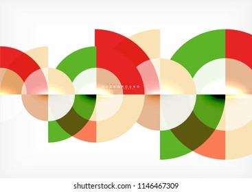 Modern circle abstract background. Vector illustration