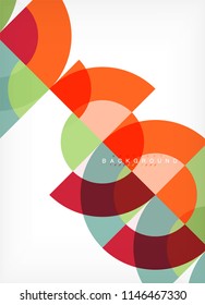 Modern circle abstract background. Vector illustration