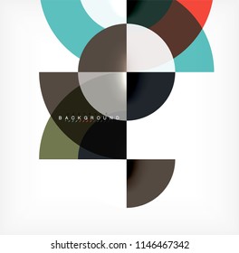 Modern circle abstract background. Vector illustration