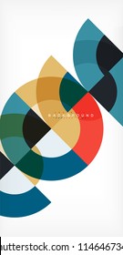 Modern circle abstract background. Vector illustration
