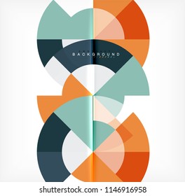 Modern circle abstract background. Vector illustration