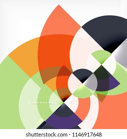 Modern circle abstract background. Vector illustration