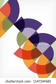 Modern circle abstract background. Vector illustration