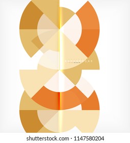 Modern circle abstract background. Vector illustration