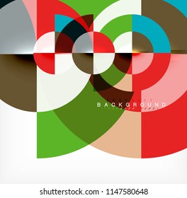 Modern circle abstract background. Vector illustration