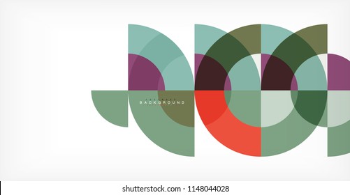 Modern circle abstract background. Vector illustration