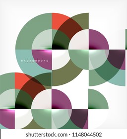 Modern circle abstract background. Vector illustration