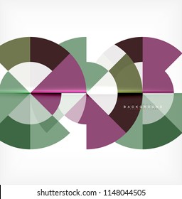 Modern circle abstract background. Vector illustration