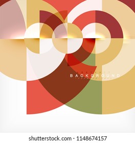 Modern circle abstract background. Vector illustration