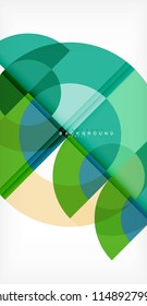 Modern circle abstract background. Vector illustration