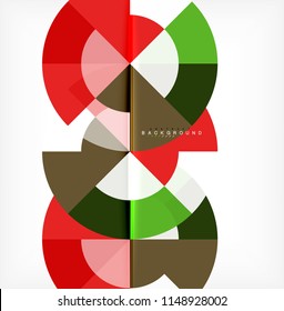 Modern circle abstract background. Vector illustration