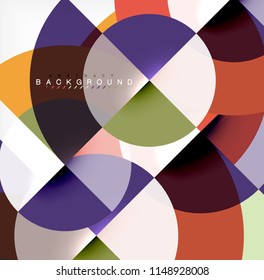 Modern circle abstract background. Vector illustration
