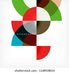 Modern circle abstract background. Vector illustration