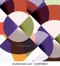 Modern circle abstract background. Vector illustration