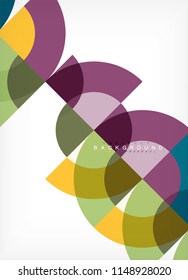 Modern circle abstract background. Vector illustration