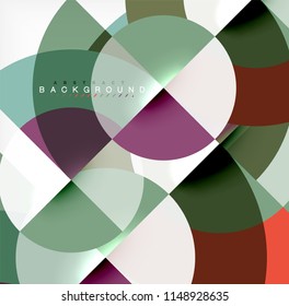 Modern circle abstract background. Vector illustration