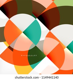 Modern circle abstract background. Vector illustration