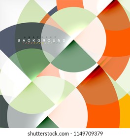 Modern circle abstract background. Vector illustration