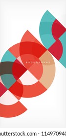 Modern circle abstract background. Vector illustration