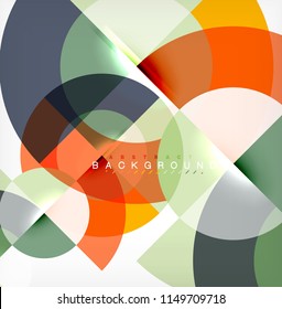 Modern circle abstract background. Vector illustration