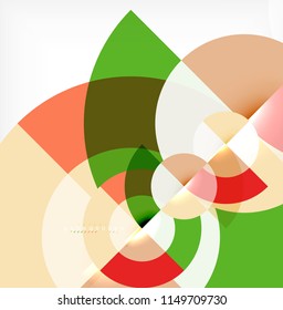 Modern circle abstract background. Vector illustration