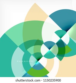 Modern circle abstract background. Vector illustration