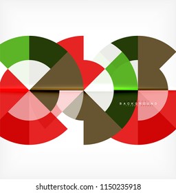 Modern circle abstract background. Vector illustration