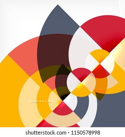 Modern circle abstract background. Vector illustration