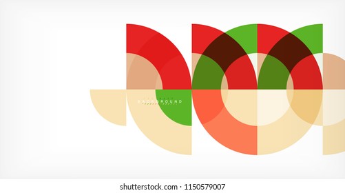Modern circle abstract background. Vector illustration