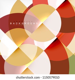 Modern circle abstract background. Vector illustration