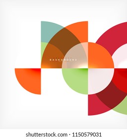 Modern circle abstract background. Vector illustration