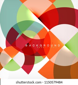 Modern circle abstract background. Vector illustration