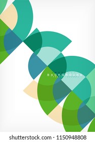 Modern circle abstract background. Vector illustration