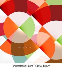 Modern circle abstract background. Vector illustration