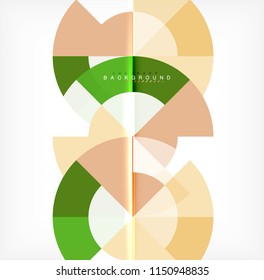 Modern circle abstract background. Vector illustration