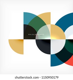 Modern circle abstract background. Vector illustration