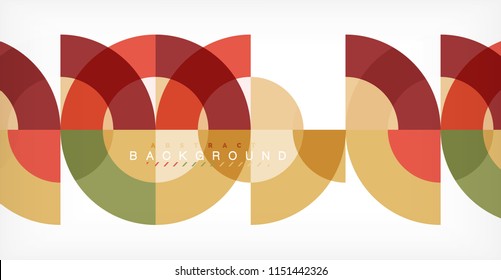Modern circle abstract background. Vector illustration