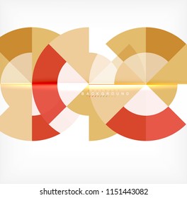 Modern circle abstract background. Vector illustration