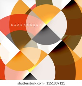 Modern circle abstract background. Vector illustration