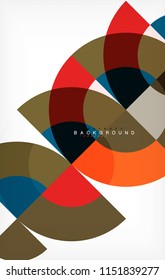 Modern circle abstract background. Vector illustration