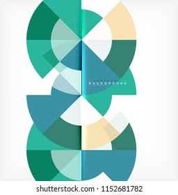 Modern circle abstract background. Vector illustration