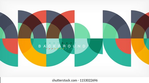 Modern circle abstract background. Vector illustration