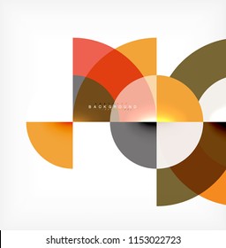 Fundo abstrato do círculo moderno. Ilustração vetorial