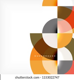 Modern circle abstract background. Vector illustration